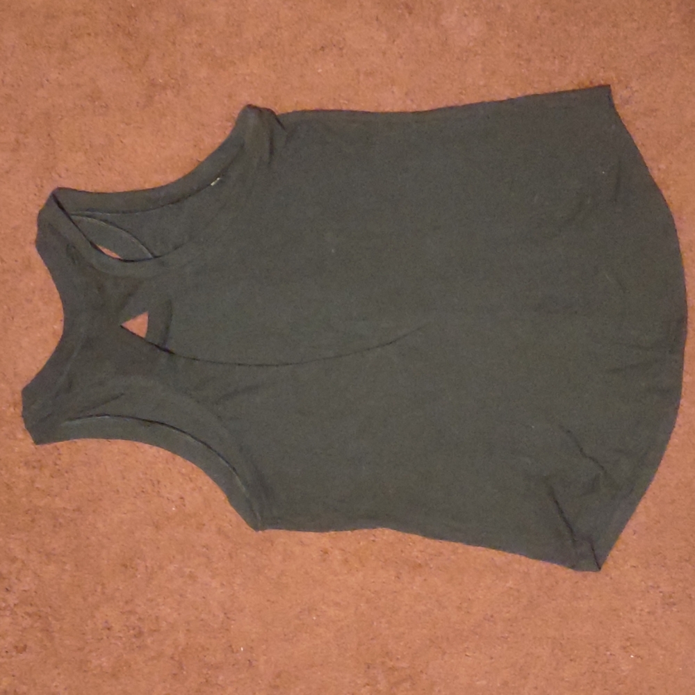 "Pink Victoria's Secret" brand. Florescent yellow logo. Black tank. Size XS. - Picture 2 of 6